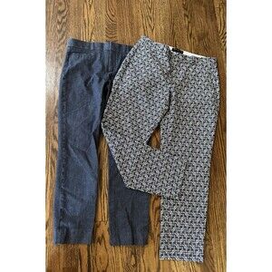 Banana Republic Set of 2 Dress Pants Avery Sloan Women's Size 4 Navy Office